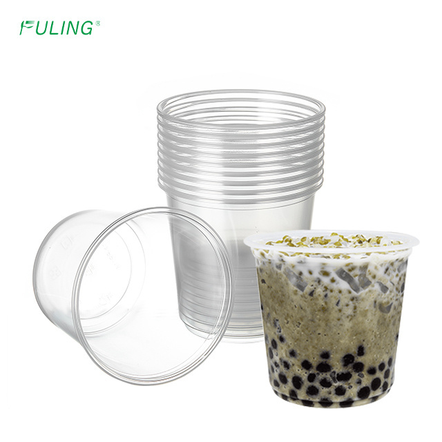 FULING plastic deli container disposable clear soup container restaurant take out