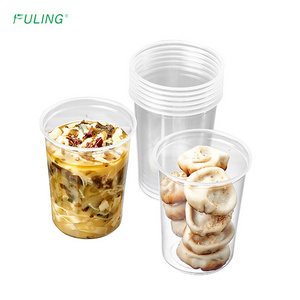 FULING plastic deli container disposable clear soup container restaurant take out