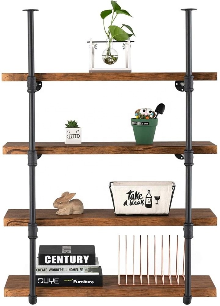 Industrial Pipe Bracket Iron Pipe Rack DIY Bracket Pipe Storage Shelving Home Storage Rack Industrial