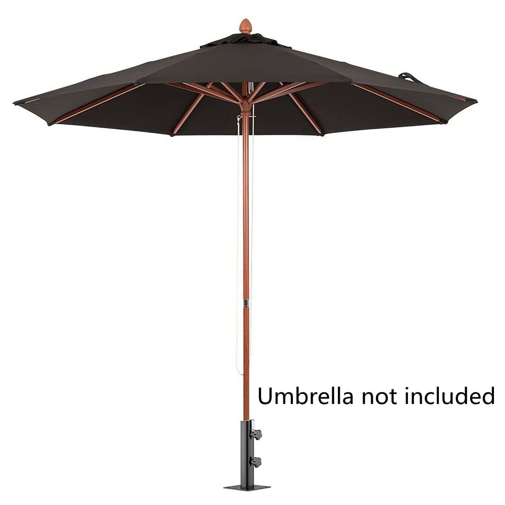 Deck Mount Umbrella Holder Outdoor Heavy Duty Sun Umbrella Stand Picnic Table Patio Umbrella Base