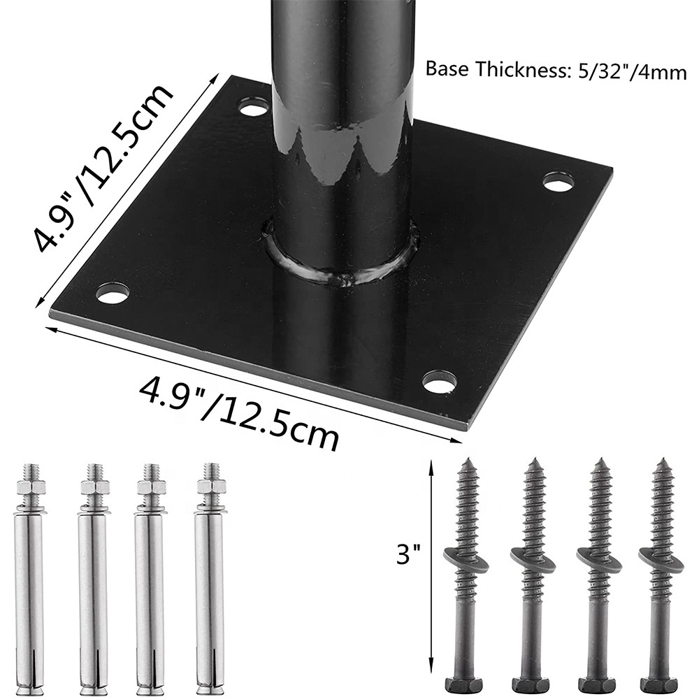 Deck Mount Umbrella Holder Outdoor Heavy Duty Sun Umbrella Stand Picnic Table Patio Umbrella Base