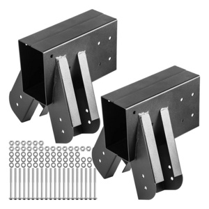 Pergola Brackets Metal Right Angle Corner Bracket for Wood Beams Gazebo Pergola Kit Outdoor Wood Swing Bracket