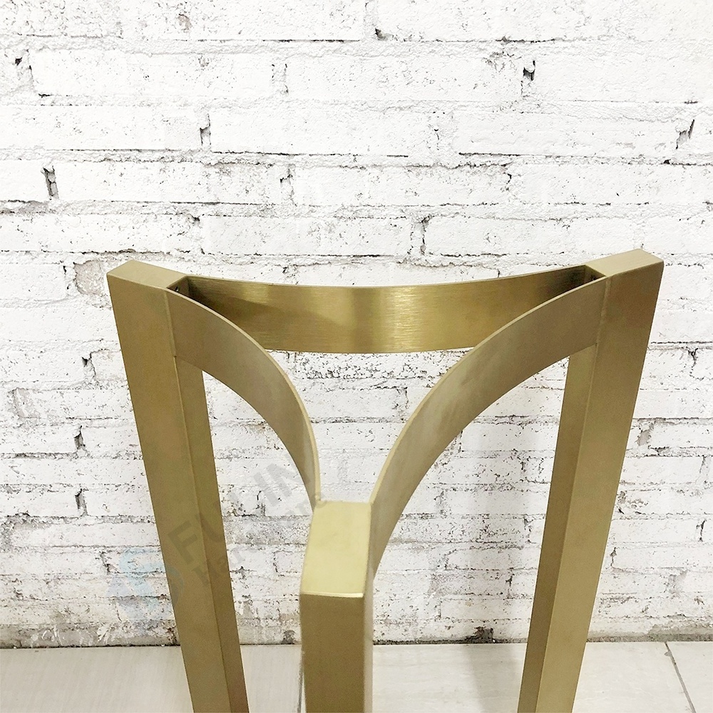 Stainless Steel Table Legs for Dining Meeting Table Metal Furniture Leg Gold Brushed Table Base