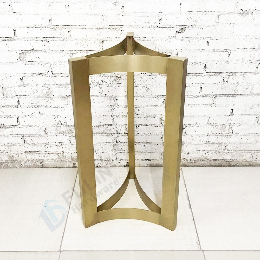 Stainless Steel Table Legs for Dining Meeting Table Metal Furniture Leg Gold Brushed Table Base