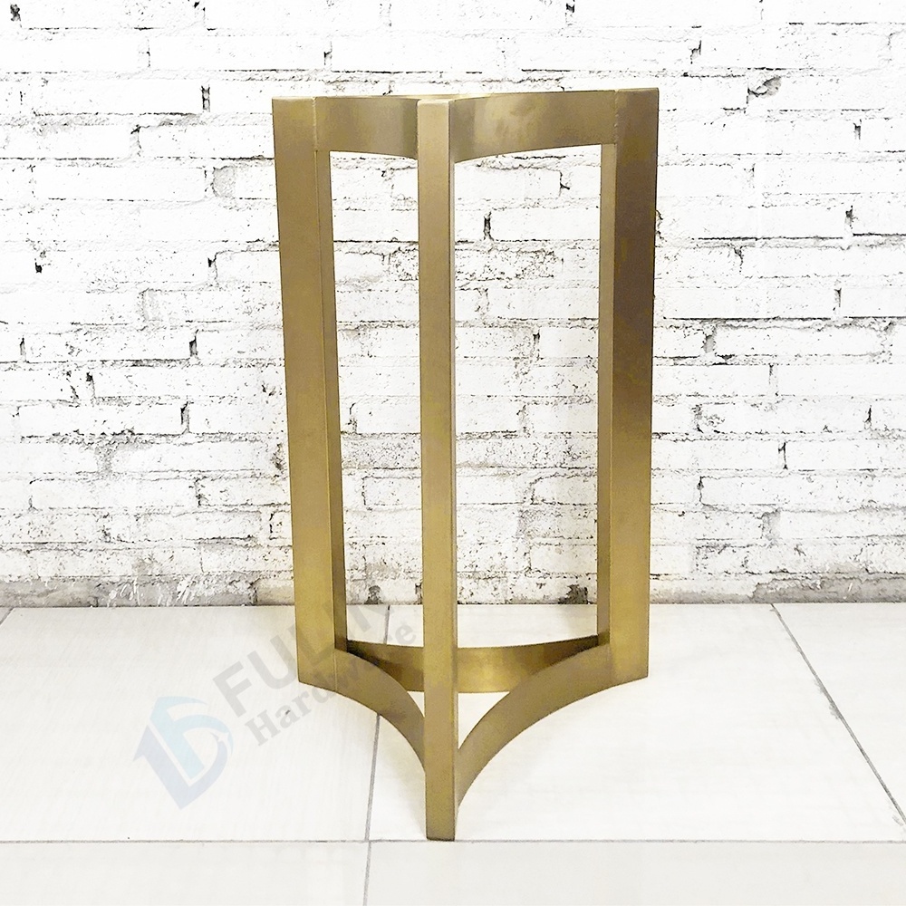 Stainless Steel Table Legs for Dining Meeting Table Metal Furniture Leg Gold Brushed Table Base