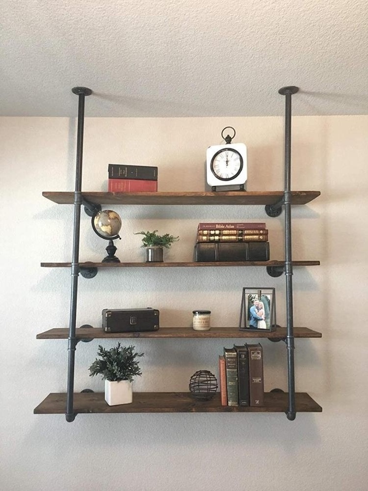 Industrial Pipe Bracket Iron Pipe Rack DIY Bracket Pipe Storage Shelving Home Storage Rack Industrial