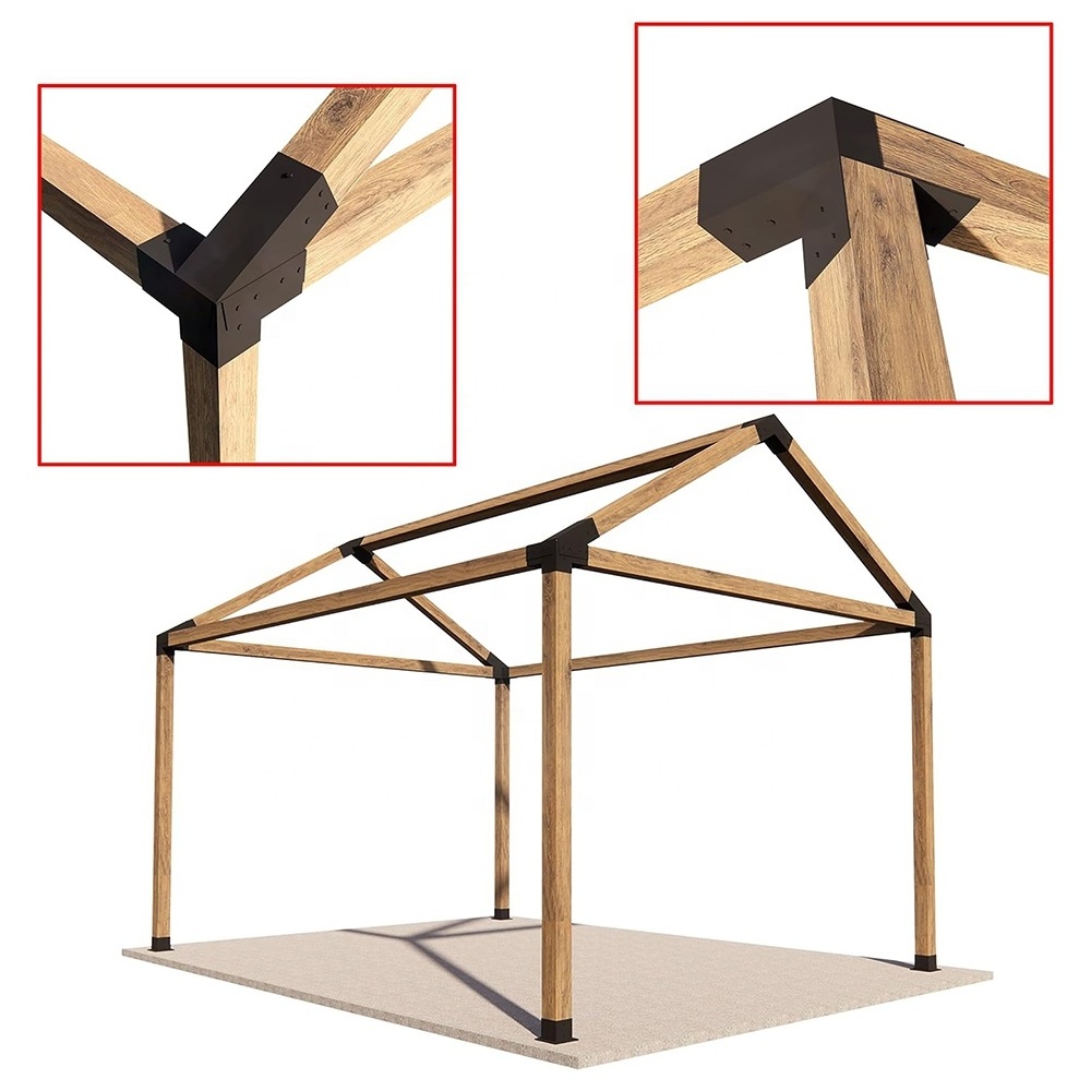 Slanted Roof Pergola Bracket Outdoor Garden Pergola Bracket Kit for Sheds Gazebo