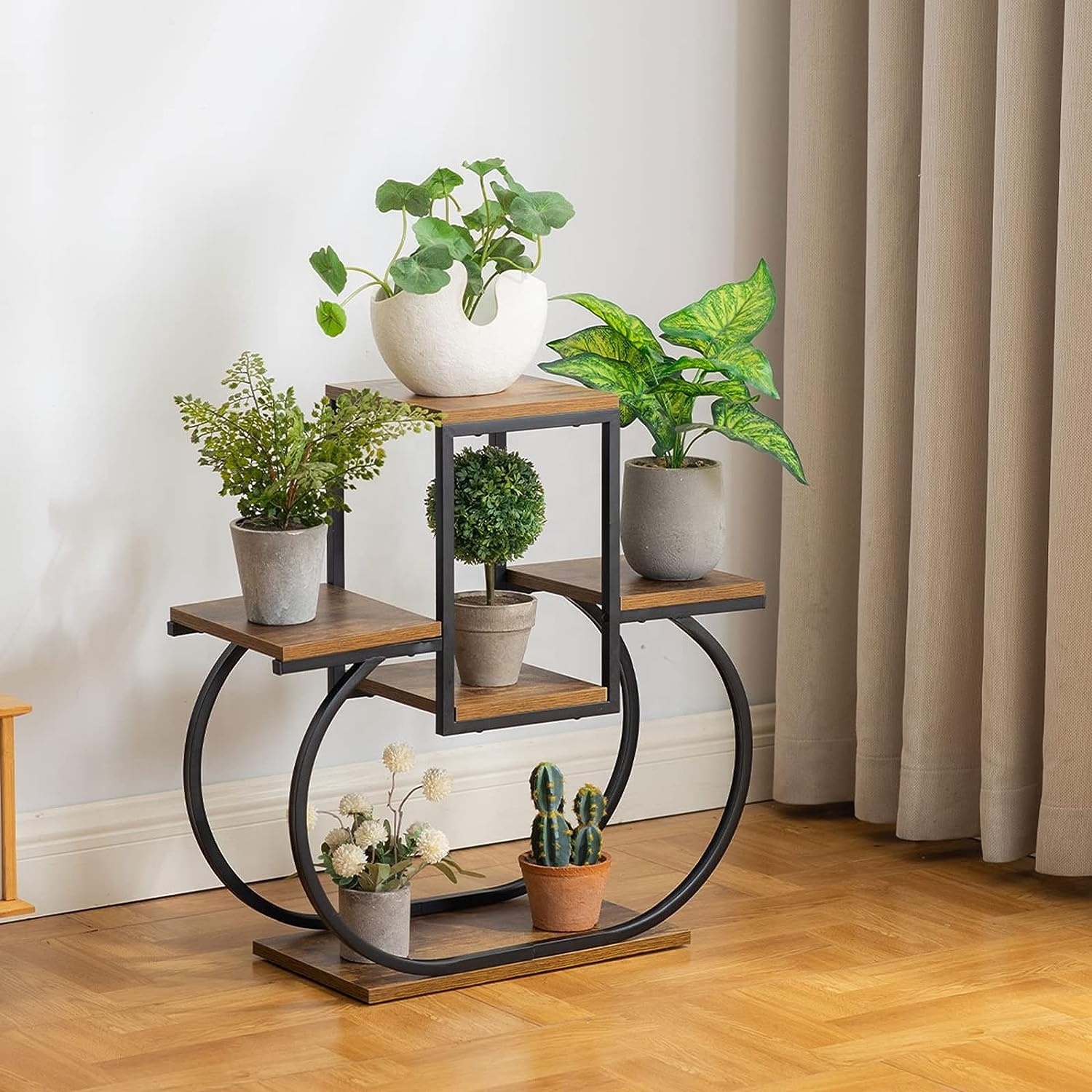 Creative Plant Stand Indoor Heart Shape Plant Pot Stand for Living Room Plant Rack