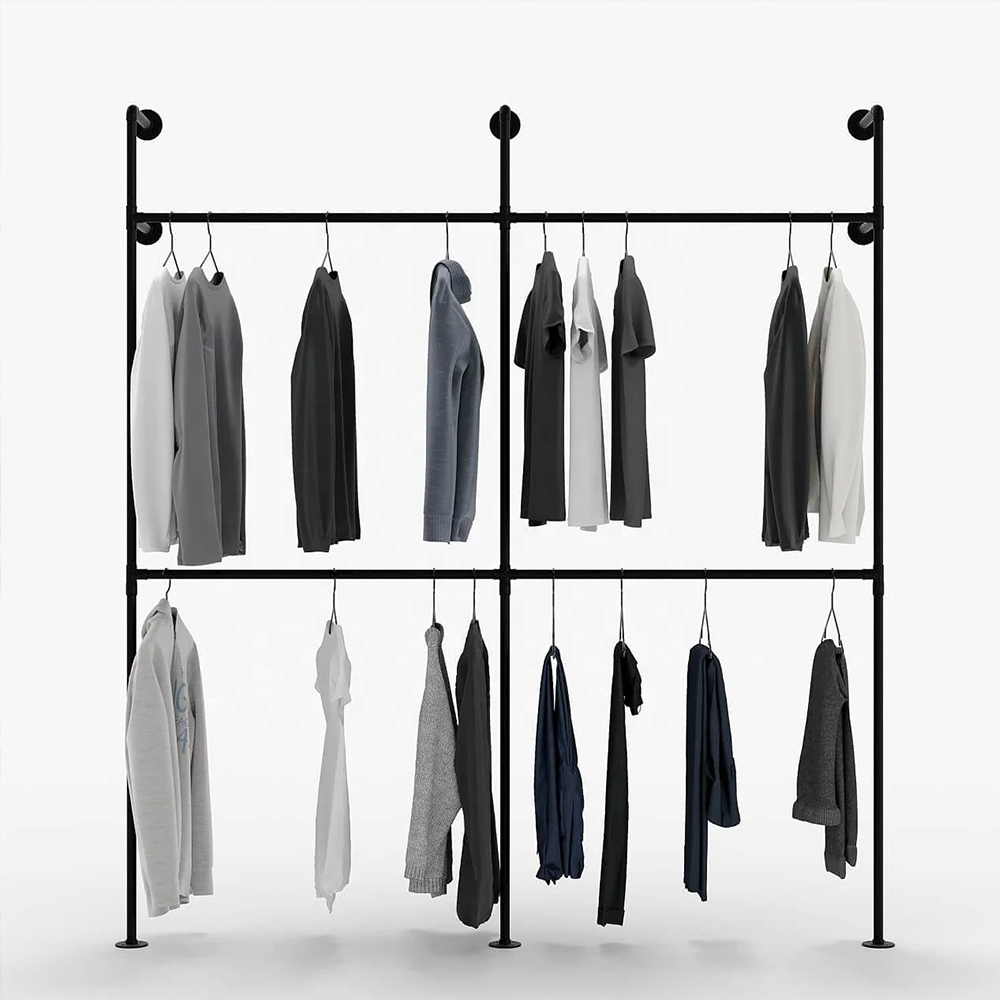 Modern Metal Gold Clothing Rack for Home Bedroom Clothes Stands Shoe Racks Coat Hanger