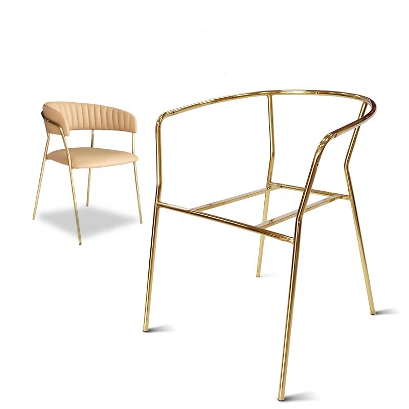 Chair Base Chair Frame for Dining Coffee Table Modern Retro Gold Metal Iron Sofa Chair Frame Steel Furniture Base Part