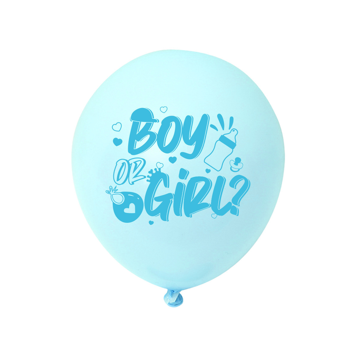 Dropshipping 12 Inch Baby Girl Or Boy Black Latex Balloon Baby Shower Party Decoration Gender Reveal Balloon