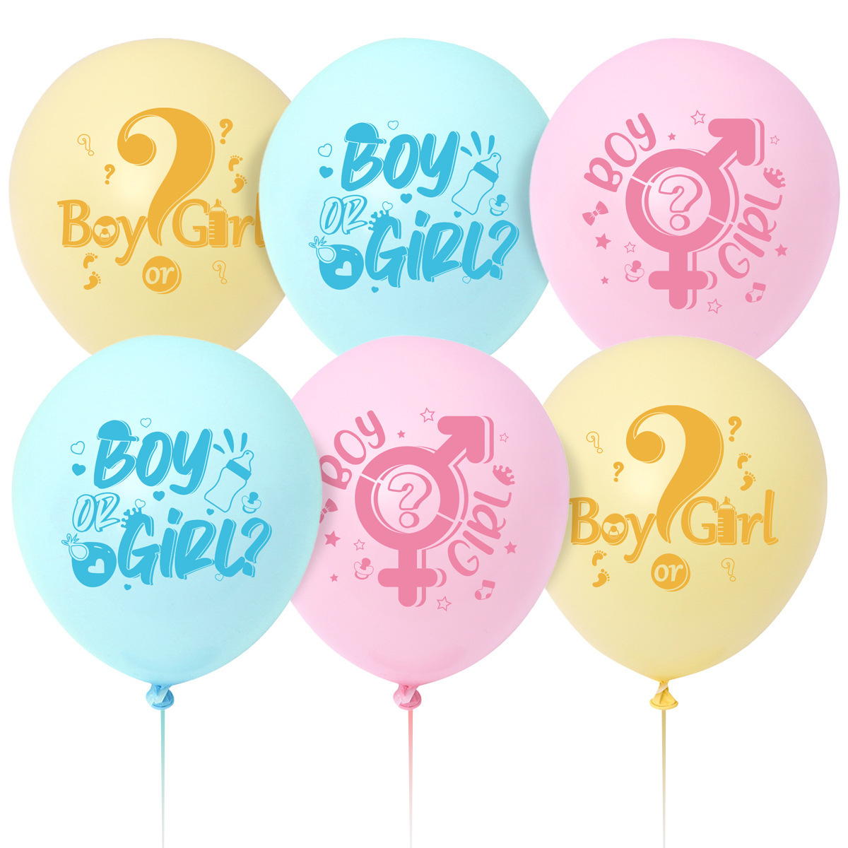 Dropshipping 12 Inch Baby Girl Or Boy Black Latex Balloon Baby Shower Party Decoration Gender Reveal Balloon