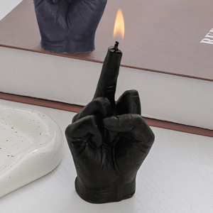 2023 Funny Middle Finger Aromatherapy Candle Desktop Home Decoration Gift Ornaments Candle