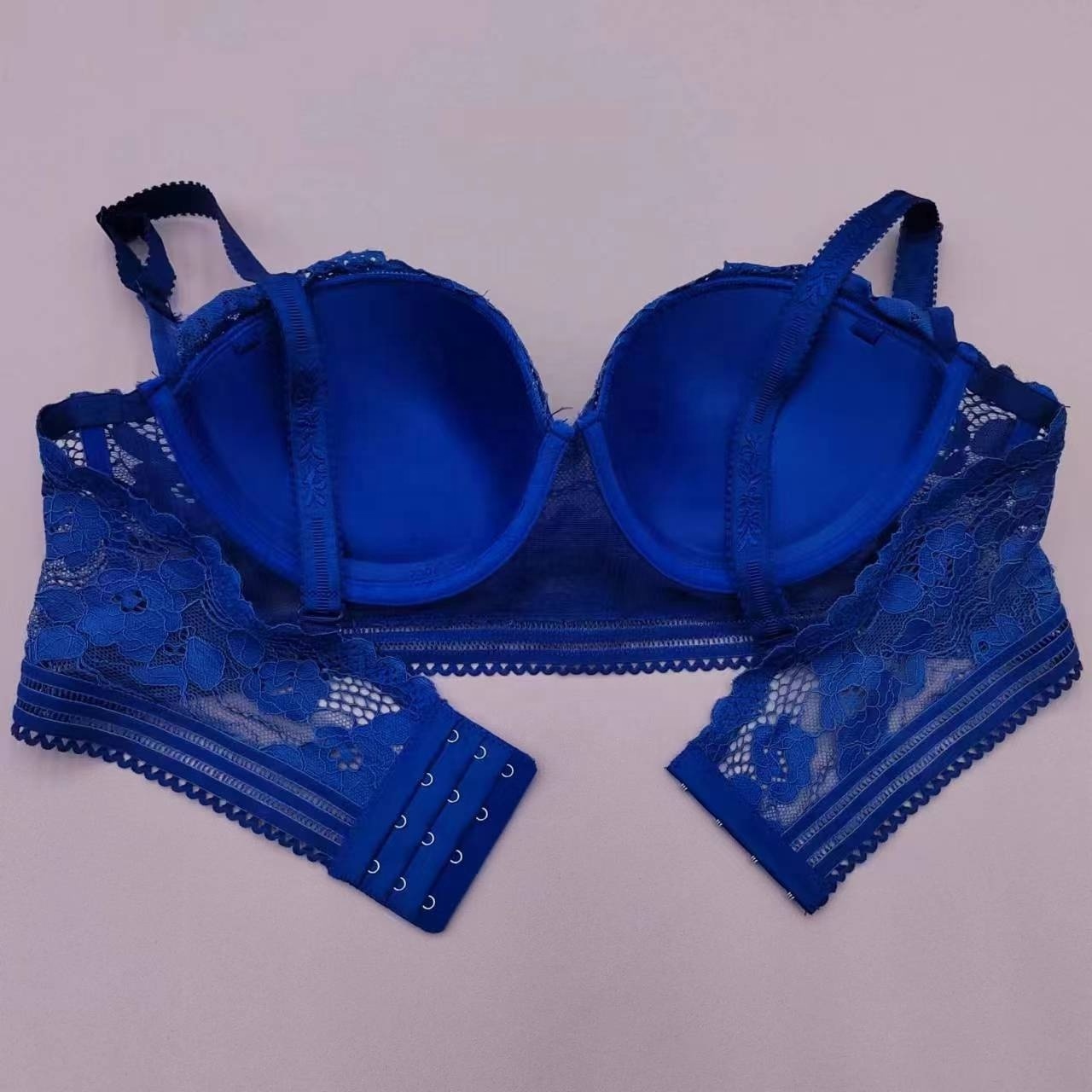 Custom Wholesale Everyday Comfortable Push Up High Quality Big Cup Floral Mesh Lace Elegant Women Jewelry bra