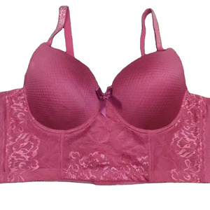 Wholesale OEM Big Breast Full Back Comfortable Seamless soft Lace brassiere With Fat girl's Coverage Bra