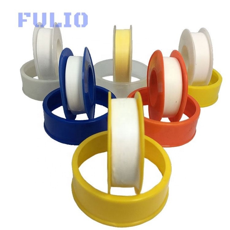 yellow  tape pipeline pipe tape logo Customers Required PTFE thread seal tape machine natural gas