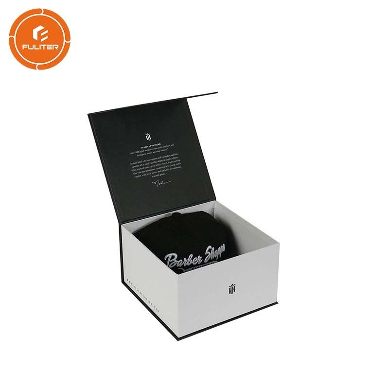 Custom Baseball Hat Packaging In Glossy  Magntic Cap Box Snapback Hat Packaging Box