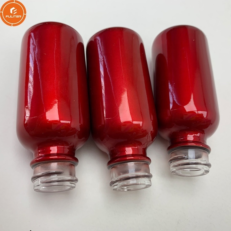 30ml Luxury Red Boston Round Glass Essential Oil Spray Dropper Cartridge Bottle Without Caps