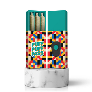 Custom Rectangle Cardboard Blank Cigarettes Box 6 Pack