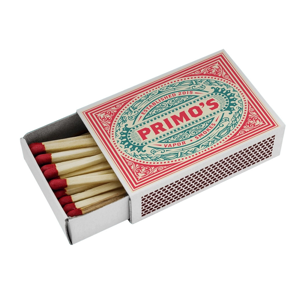 Custom Personalized Candles Cigarettes Match Sticks Collection Customized Match Box With Matches