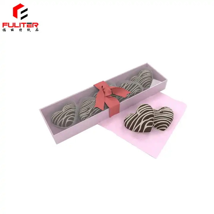 Custom Cardboard Truffles Chocolate Strawberry Boxes Sweet Candy Chocolate Packaging Box