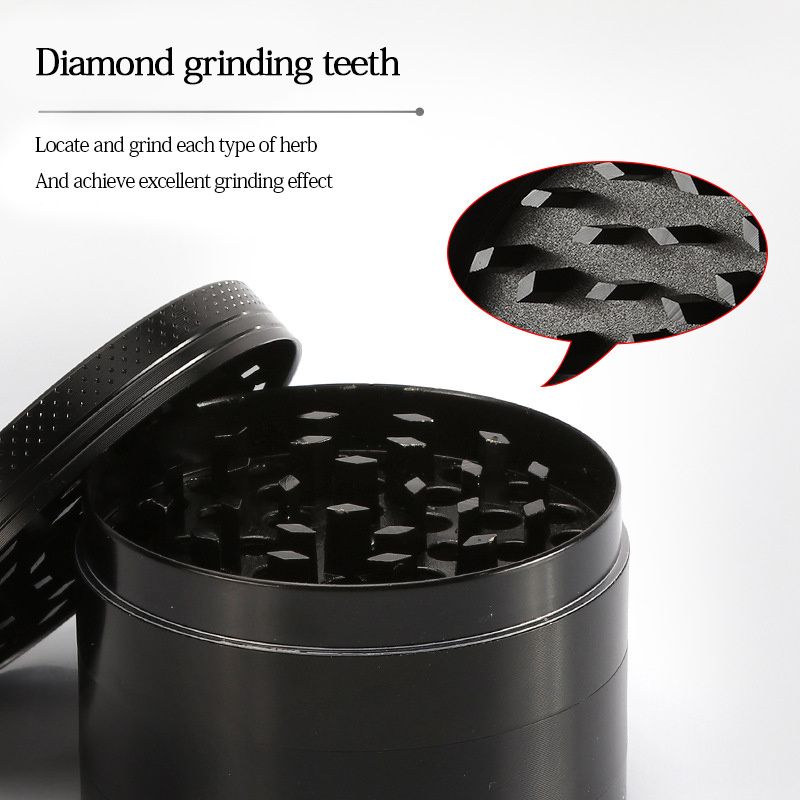 Wholesale Smoking Accessories Tobacco Grinders OEM/ODM Zinc Alloy Aluminium Premium Metal Custom Herb Grinder