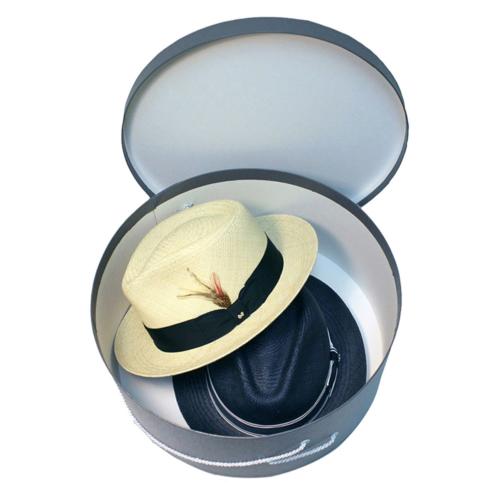 Custom Large Wide Brim Hat Box Fedora Hat Gift Boxes Packaging For Cowboy Hat