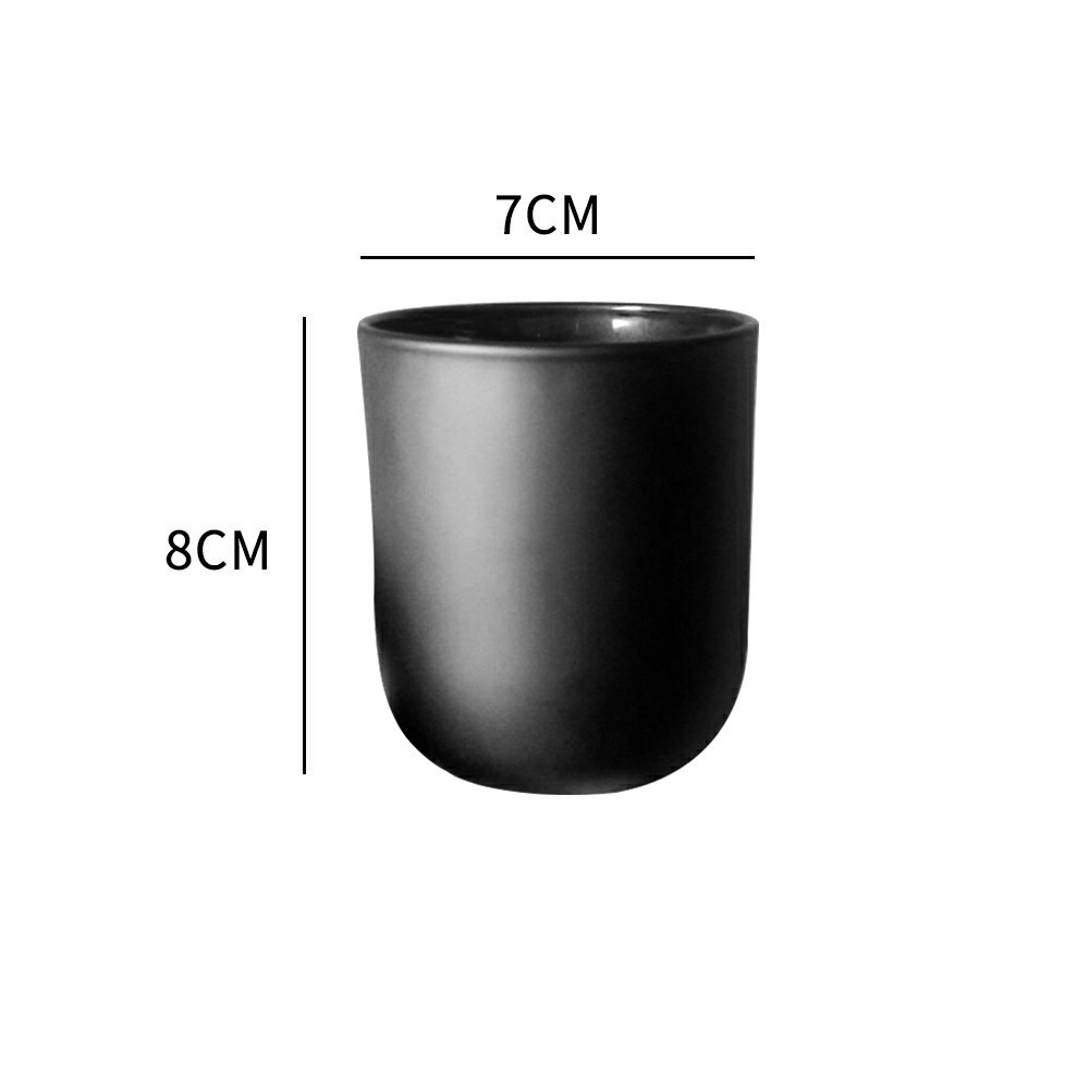 Round black Ceramic Glass Crystal other candle holders, lanterns and candle jars wholesale with lid in bulk