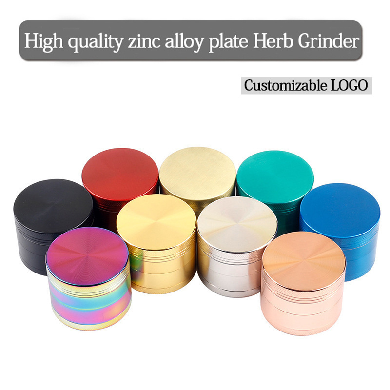 Wholesale Smoking Accessories Tobacco Grinders OEM/ODM Zinc Alloy Aluminium Premium Metal Custom Herb Grinder