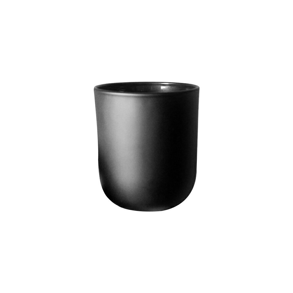 Round black Ceramic Glass Crystal other candle holders, lanterns and candle jars wholesale with lid in bulk