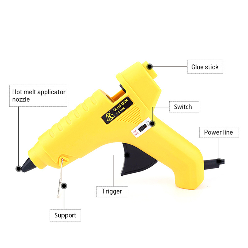 FL-158BK 40W dual temp glue gun