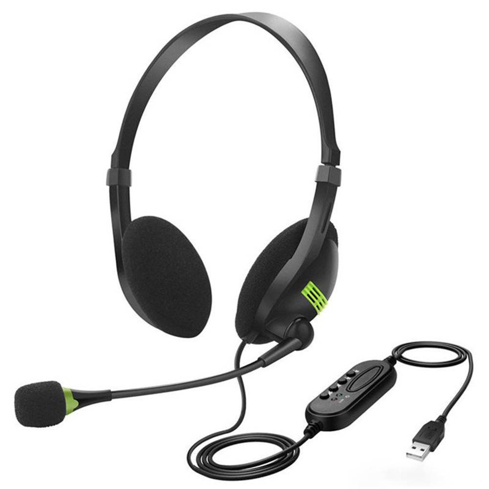 Wholesale T04 Wired call center Headset with Microphone Computer  headphone overhead headphones operator headset for telephone