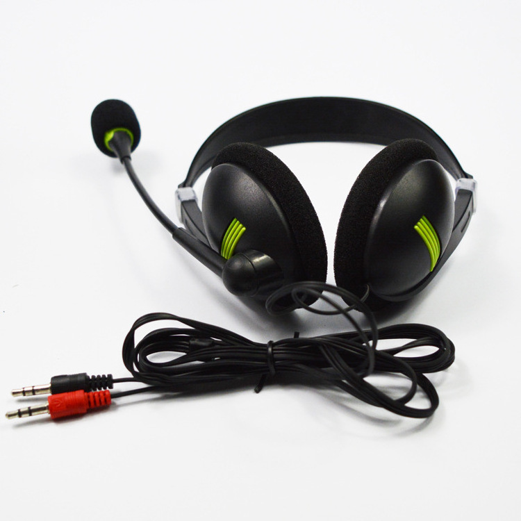 Wholesale T04 Wired call center Headset with Microphone Computer  headphone overhead headphones operator headset for telephone