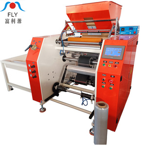 High Effective Fully Automatic Cling Film Rewinding Machine Stretch Film Slitting Machine