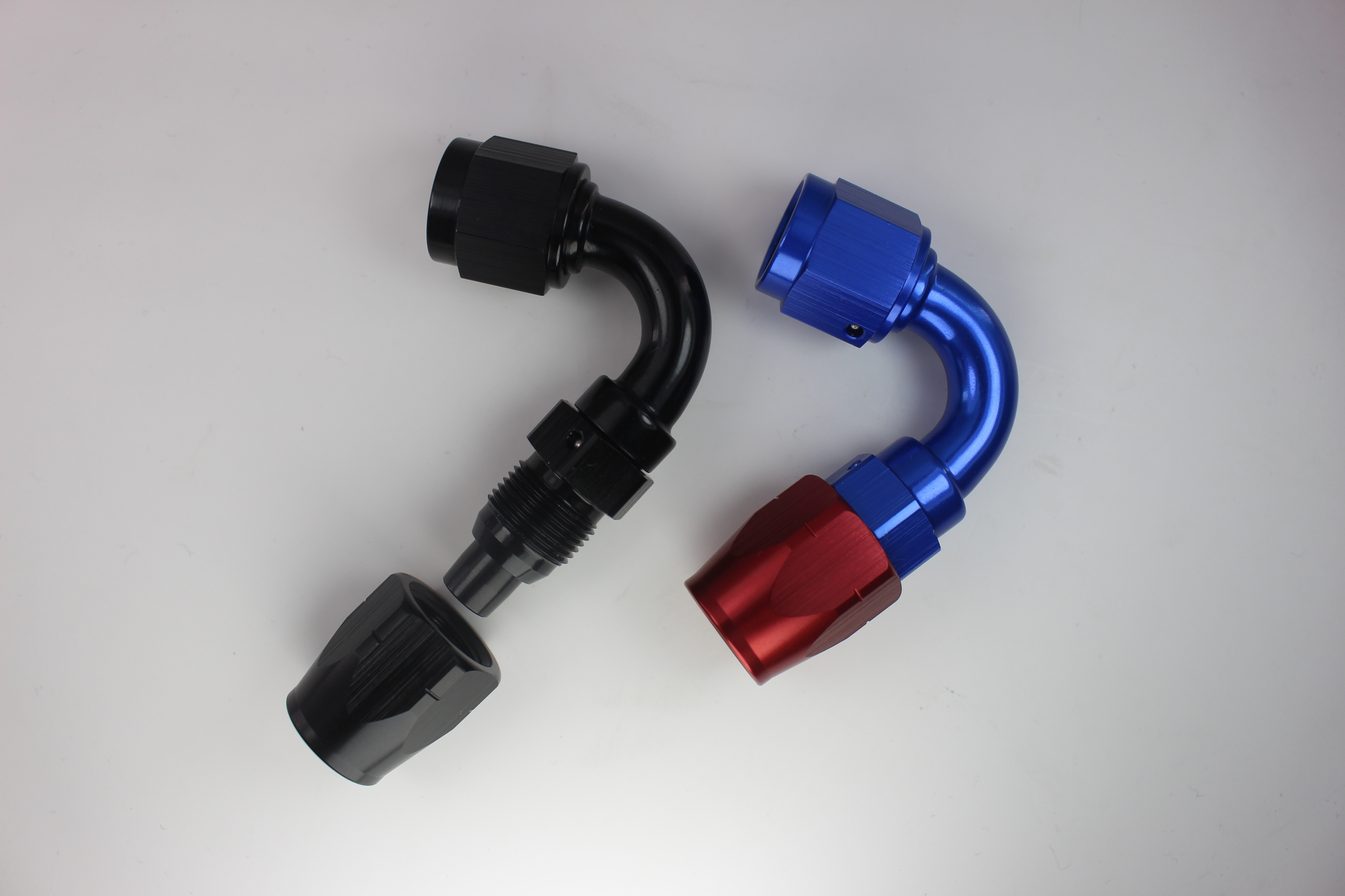 For vehicle modification Aluminum Alloy  30/45/ 60/90 degree full flow double swivel hose end