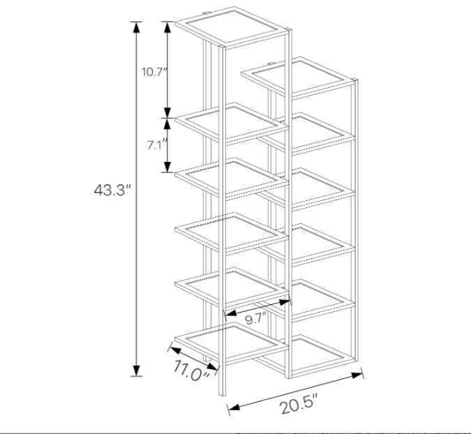 6-tier Corner shoe rack storage organizer bamboo shoe rack