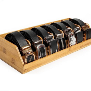 Bamboo Storage Belt storage organizer Belt organizer