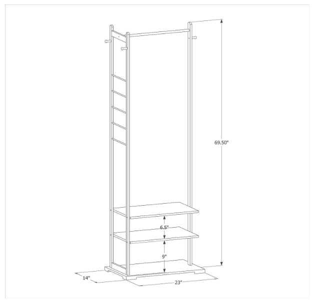 Free standing bamboo garment rack cloth rack  3 Tiers Clothes Racks Clothing Storage Shelving