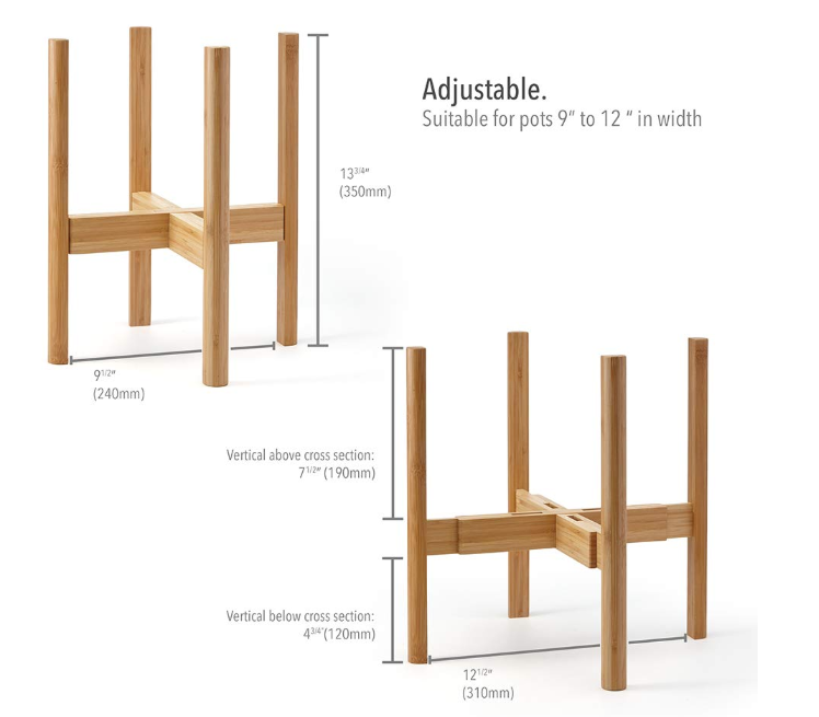 Expandable bamboo plant stand bamboo plant stand indoor for plants and flowers