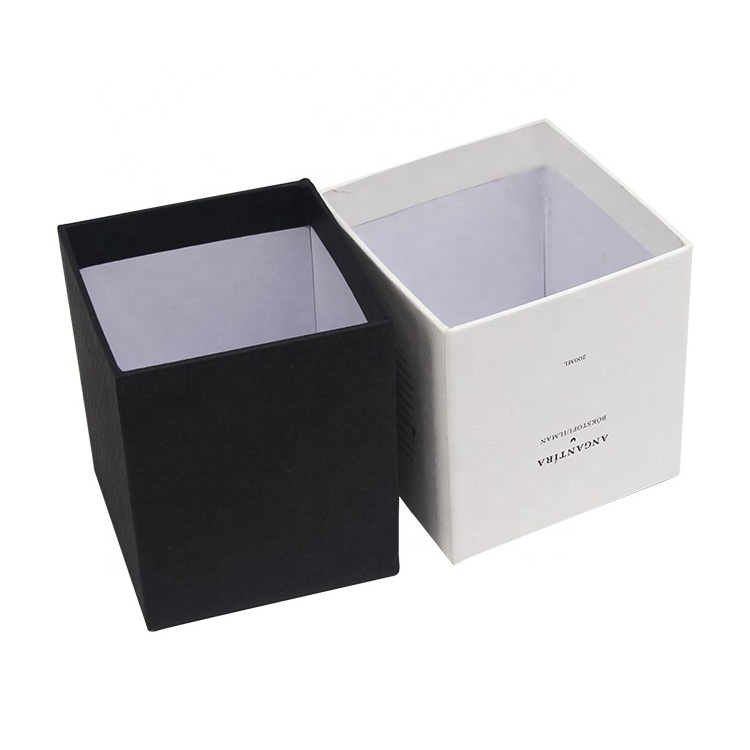 ECO Friendly Scented Candle Gift Box Custom Luxury Empty Rigid Paper Cardboard Gift Packaging Candle Box With Lid and Base