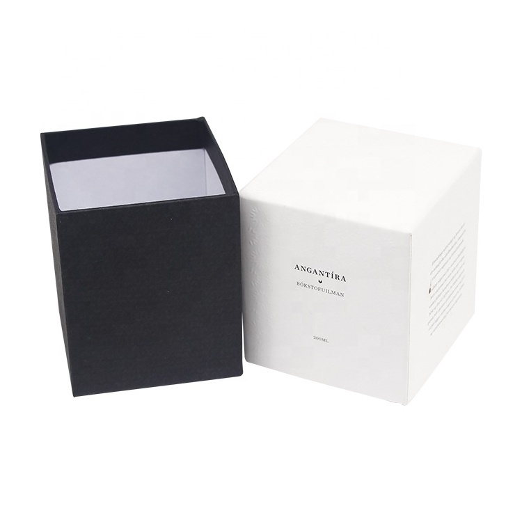 ECO Friendly Scented Candle Gift Box Custom Luxury Empty Rigid Paper Cardboard Gift Packaging Candle Box With Lid and Base