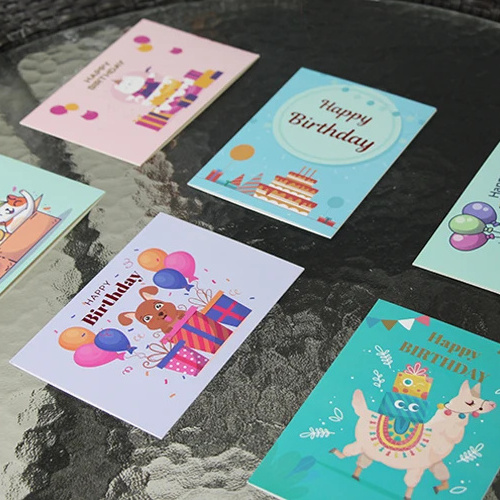 Wholesale custom cute greeting cards for kids's birthday