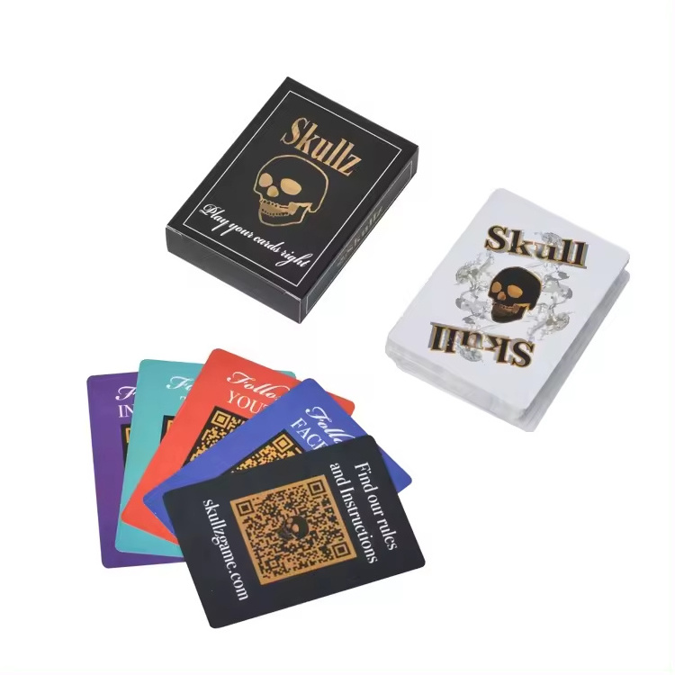 Printing Logo Themed Custom Inspired Waterproof Deck of Cards Custom Playing Card Set with Large Print