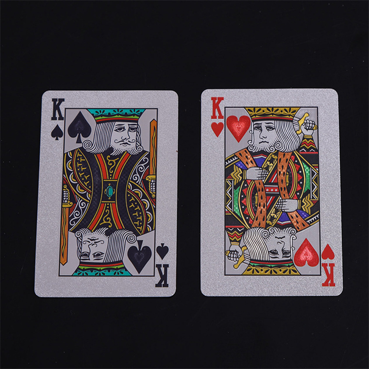 Customized Logo Printed blank playing game cards poker size poker cut cards