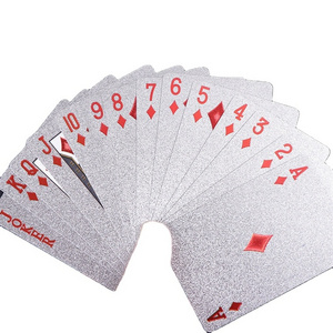 Customized Logo Printed blank playing game cards poker size poker cut cards