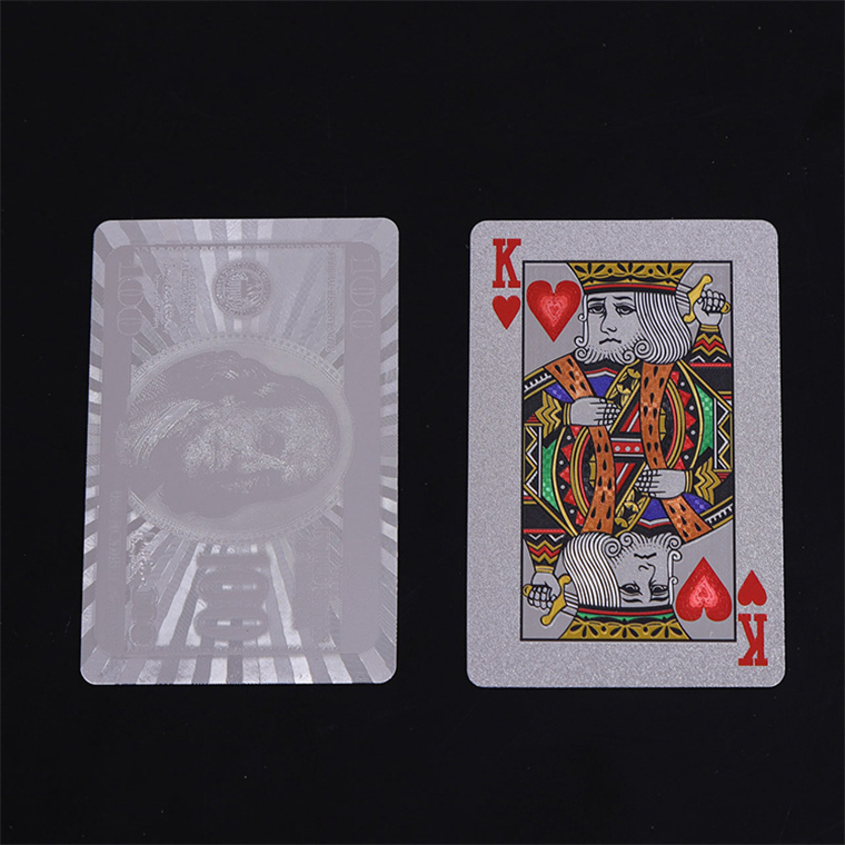 Customized Logo Printed blank playing game cards poker size poker cut cards