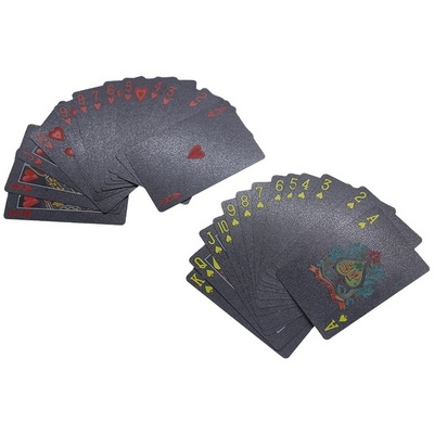 Gifts Plastic Video Cartas De Poker Gold Playing Cards