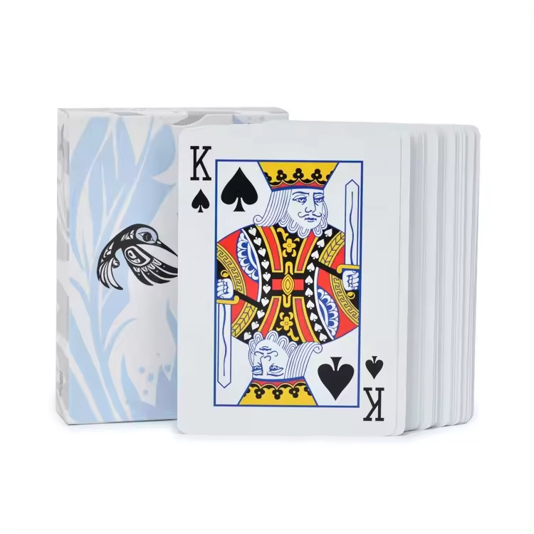 Printing Logo Themed Custom Inspired Waterproof Deck of Cards Custom Playing Card Set with Large Print