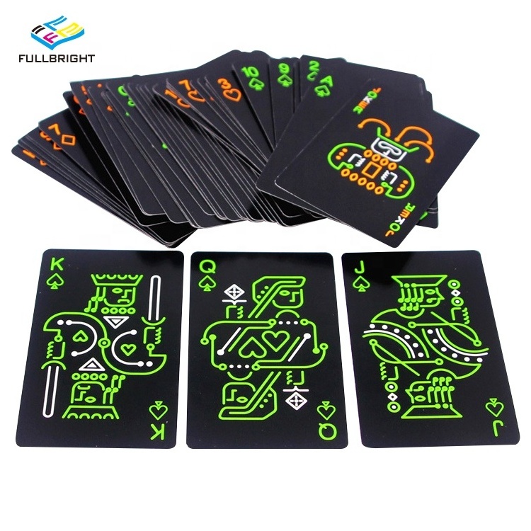 Fluorescent Playing Card Box Set Bar Ktv Party Night Luminous Collection Poker Card Glow in the Dark Playing Cards