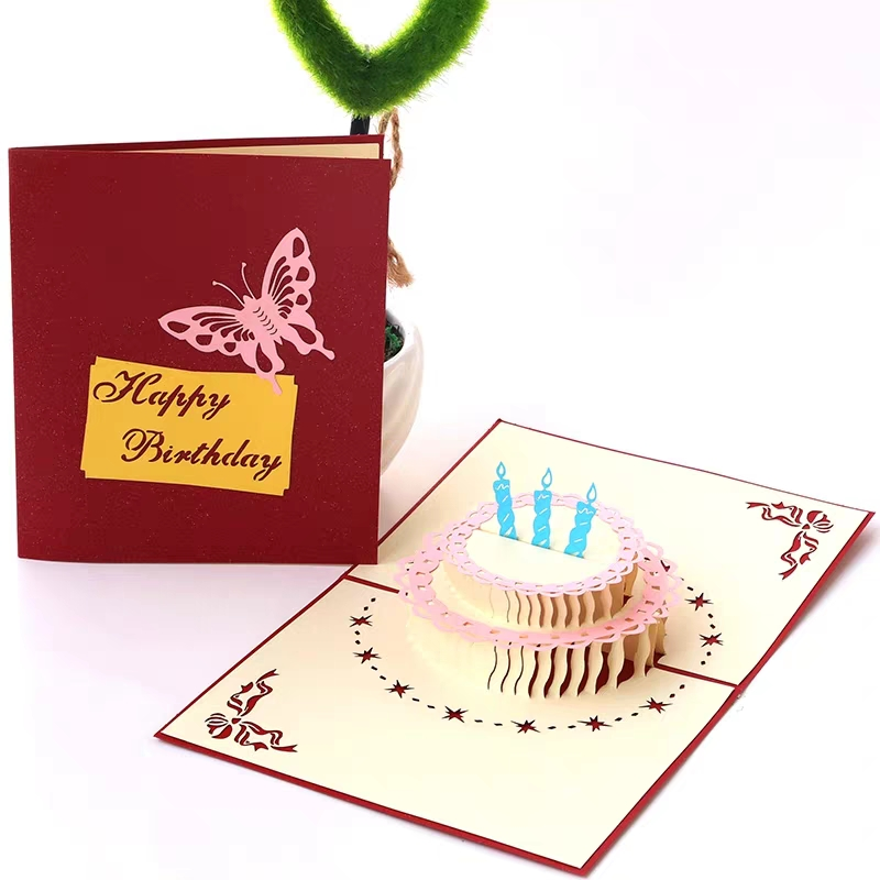 Wholesale custom cute greeting cards for kids's birthday